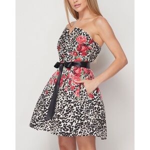 NWT Teeze Me Leopard Mixed Print Mini Dress